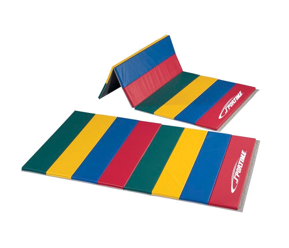 Sportime Deluxe Rainbow Mats, 4 x 6 Feet, 4 SidedHook and Loop Fasteners 2125350